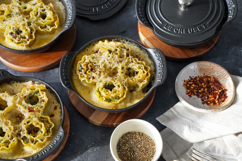 Spinach and Artichoke Lasagna Roll-Ups